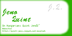 jeno quint business card